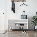 vidaXL Schoenenkast 102x36x60 cm bewerkt hout wit, Verzenden, Nieuw
