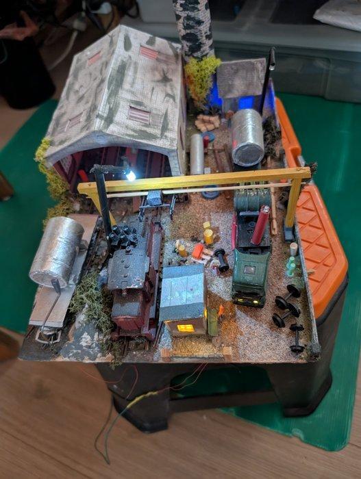 SELF MADE - Diorama - 1950-1960 - Verenigd Koninkrijk, Hobby en Vrije tijd, Modeltreinen | H0