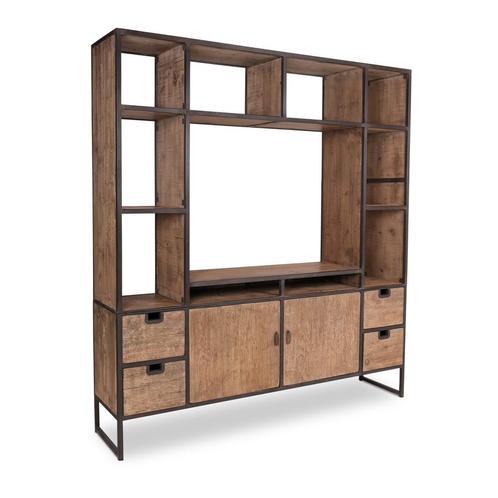Fermo Kast - B200 x H220 cm, Huis en Inrichting, Kasten | Boekenkasten, Nieuw, Verzenden