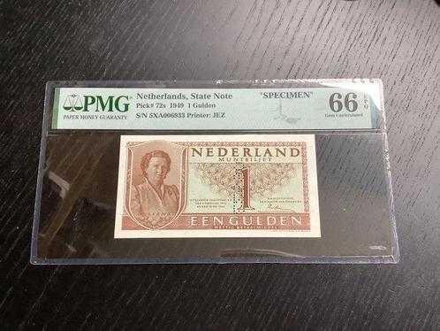 Nederland. - 1 Gulden 1949 - SPECIMEN - Pick 72s  (Zonder, Postzegels en Munten, Munten | Nederland