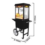 GGM Gastro | Popcornmachine incl. wagen - 5 kg/uur - met 1 |, Verzenden, Nieuw in verpakking