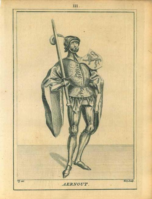 Portrait of Arnulf, Count of Holland, Antiek en Kunst, Kunst | Etsen en Gravures