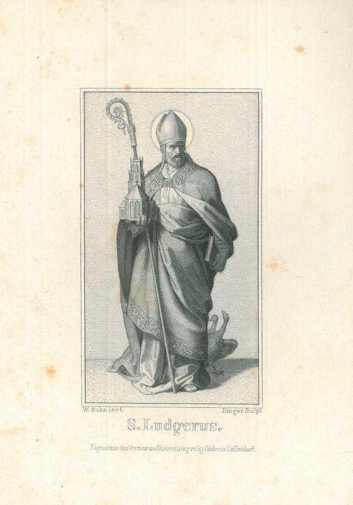 Portrait of Ludger, Antiek en Kunst, Kunst | Etsen en Gravures