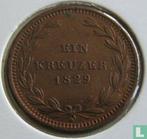 Baden 1 kreuzer 1829 (D), Postzegels en Munten, Munten | Europa | Niet-Euromunten, Verzenden, Overige landen, Losse munt
