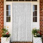 vidaXL Vliegengordijn 100x200 cm chenille grijs, Verzenden, Nieuw, Grijs