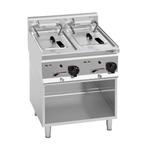 GGM Gastro | Dubbele elektrische friteuse - 10+10 liter - 18, Witgoed en Apparatuur, Frituurpannen, Verzenden, Nieuw