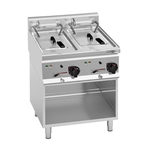 GGM Gastro | Dubbele elektrische friteuse - 10+10 liter - 18, Witgoed en Apparatuur, Frituurpannen, Verzenden