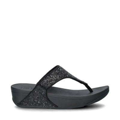 Fitflop Lulu Glitter slippers voor dames in het Zwart, Kleding | Dames, Schoenen, Slippers, Zwart, Nieuw, Verzenden