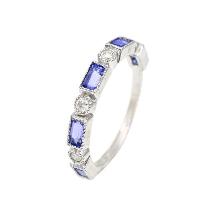 Zonder Minimumprijs - Ring - 14 karaat Witgoud - 0.78ct. tw., Sieraden, Tassen en Uiterlijk, Ringen