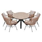 Garden Impressions Lucas tuinset bruin 7-delig - Tulli, Verzenden, Nieuw