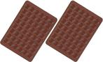 Macarons Bakmat Siliconen – Set van 2 - 48 Putten - 39 x 29, Verzenden, Nieuw