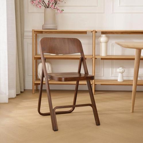 Walnoot houten klapstoel | Horeca | op voorraad, Huis en Inrichting, Stoelen, Eén, Bruin, Nieuw, Hout, Verzenden