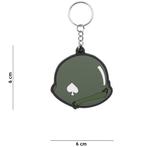 Sleutelhanger PVC - Helm Groen WWII - 506th parachute infant, Verzamelen, Sleutelhangers, Nieuw, Ophalen of Verzenden