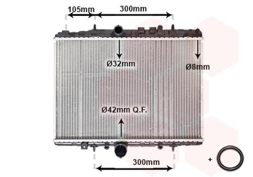 RADIATOR VOOR CITROEN C5 DC/DE 2001-2004 133068, Auto-onderdelen, Airco en Verwarming, Nieuw, Ophalen of Verzenden