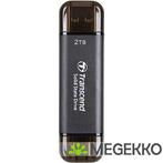 Transcend TS2TESD310C 2TB USB-C/USB-A, Computers en Software, Harde schijven, Verzenden, Nieuw, Transcend