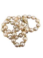 Kraagketting - 18 karaat Geel goud - Akoya, Sieraden, Tassen en Uiterlijk, Antieke sieraden