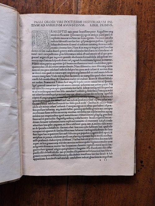 Paulus Orosius - Historiae Adversus Paganos [Nice Incunable], Antiek en Kunst, Antiek | Boeken en Bijbels
