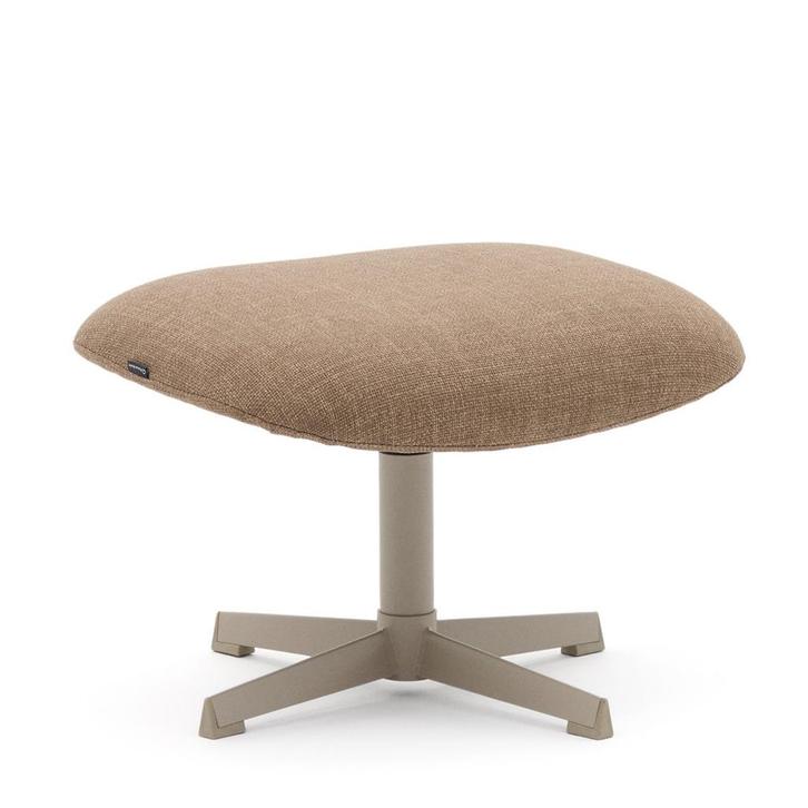 *WOONWINKEL* Kave Home Jaspe Fauteuil Voetenbankje Lichtbrui, Huis en Inrichting, Banken | Voetenbanken en Poefen, Nieuw, Stof