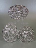 3 zilveren bloembroches Gebroeders van der Ree, Schoonhoven