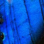 TOP Flash Blauwe Labradoriet Instelling in zilveren hanger -, Verzamelen