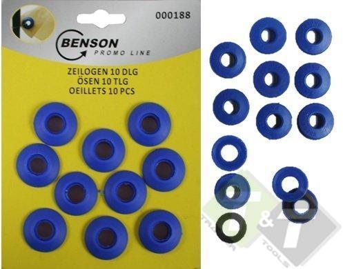 Zeilogen, Kunststof, 10 Delig, Binnendiameter Van 11mm, Buit, Doe-het-zelf en Verbouw, Hang- en Sluitwerk, Overige typen, Nieuw