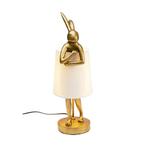 *WOONWINKEL* Kare Design Rabbit Gold/White Tafellamp Konijn, Huis en Inrichting, Verzenden, Nieuw