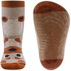Antislipsok Ewers Hond op Rug - Beige met Bruin-19/20 NIEUW, Jongetje of Meisje, Nieuw, Ophalen of Verzenden, Ewers