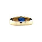 Gouden vintage ring met saffier 14 krt, Ophalen of Verzenden, Nieuw