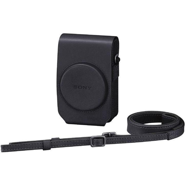 Sony LCS-RXG Leren tas voor RX100 serie - zwart, Audio, Tv en Foto, Fotografie | Fototassen, Overige typen, Nieuw, Ophalen of Verzenden