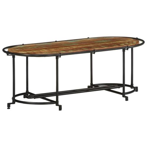 vidaXL Salontafel 110x55x40 cm massief gerecycled hout, Huis en Inrichting, Tafels | Salontafels, 100 tot 150 cm, Nieuw, Overige houtsoorten