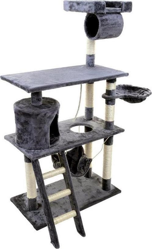 Krabpaal kattenboom XXL 140 x 105 x 49 cm grijs, Dieren en Toebehoren, Krabmeubelen, Nieuw, Ophalen of Verzenden