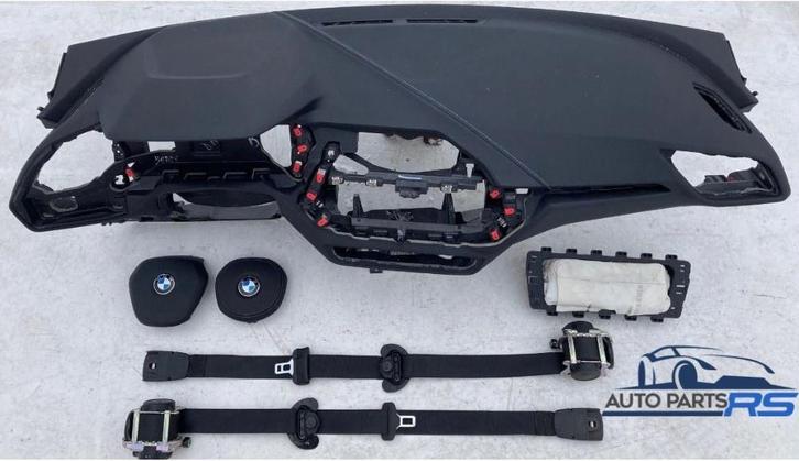 Complete Airbag Set BMW F40 Blau Stitch F41 Series 1 F44, Auto-onderdelen, Dashboard en Schakelaars, Gebruikt, BMW, Verzenden