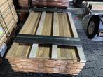 Ca. 134x Guyana Teak hardhouten planken geschaafd, 27x70m, Doe-het-zelf en Verbouw, Nieuw
