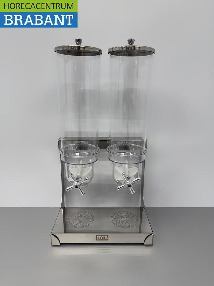 RVS Granendispenser – 2 x 3,5 liter – HCB – Horeca, Zakelijke goederen, Horeca | Keukenapparatuur, Nieuw in verpakking, Ophalen of Verzenden