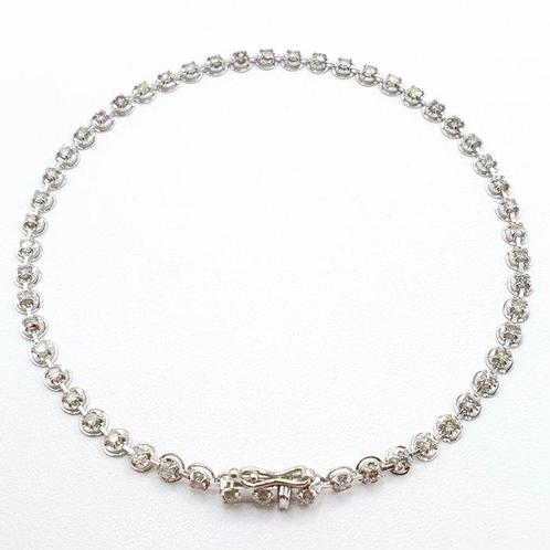Zonder Minimumprijs - Armband - 18 karaat Witgoud - 1.00ct., Sieraden, Tassen en Uiterlijk, Armbanden