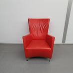 Montis Windy DESIGN fauteuil TOMATO - oranje/tomato leder, Huis en Inrichting, Stoelen, Nieuw, Ophalen of Verzenden