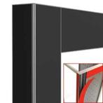 Deco vitrine 530lt. zwart mat - magnetisch | Diamond | DE53-, Zakelijke goederen, Horeca | Overige, Verzenden