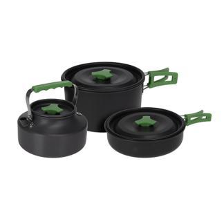 Camping pannenset | Redcliffs | 3-delig, Caravans en Kamperen, Kampeeraccessoires, Nieuw, Verzenden