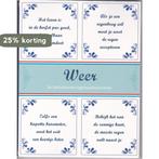 Weer - De Delftsblauwe tegelwijsheden 9789491426155 KOLEKTIV, Boeken, Verzenden, Zo goed als nieuw, KOLEKTIV