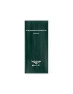 2003 BENTLEY ARNAGE R BOORDMAP DUITS, Auto diversen, Handleidingen en Instructieboekjes
