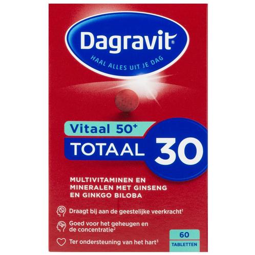 Dagravit Totaal 30 Vitaal 50+ 60 tabletten, Diversen, Levensmiddelen, Verzenden