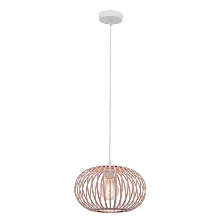 Industriële hanglamp oud roze, Lieve, Huis en Inrichting, Lampen | Hanglampen, Nieuw, Metaal, 75 cm of meer, Ophalen of Verzenden