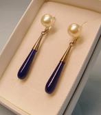 Zonder Minimumprijs - Oorbellen Zilver - 19.80ct. tw. Lapis, Sieraden, Tassen en Uiterlijk, Oorbellen, Nieuw