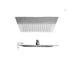Regendouche Square-Thin 20x20 cm Best Design Dikte 2 mm, Ophalen of Verzenden, Nieuw, Chroom, Kraan