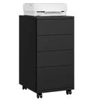 Mobiele Kantoorkast met 4 Lades en Wielen, Huis en Inrichting, Keuken | Keukenelementen, Verzenden, Nieuw