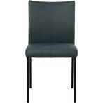 Leren eetkamerstoel Basic - Toledo Marine (blauw) - Poten, Huis en Inrichting, Stoelen, Overige kleuren, Nieuw, Leer, Ophalen of Verzenden