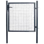 vidaXL Gaaspoort 85,5x100 cm gegalvaniseerd staal grijs, Tuin en Terras, Verzenden, Nieuw