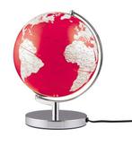 Wereldbol Tafelmodel Terra Red Light 25cm, Huis en Inrichting, Verzenden, Verlicht, Nieuw