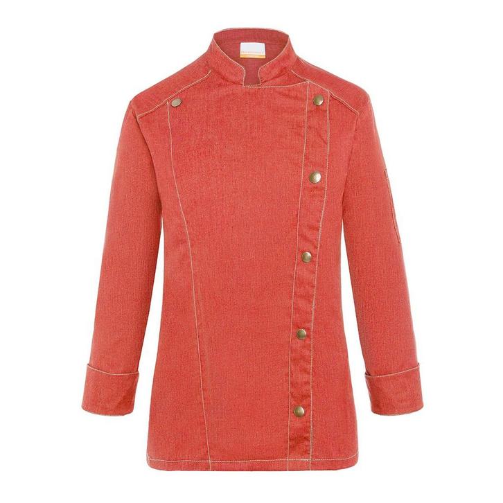 GGM Gastro | (6 stuks) KARLOWSKY | Dames Koksjas Jeans Stijl, Huis en Inrichting, Keuken | Textiel, Rood, Nieuw, Overige typen