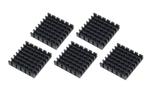 Aluminium heatsink 25x25x5mm - zelfklevend - 5 stuks, Hobby en Vrije tijd, Elektronica-componenten, Verzenden, Nieuw